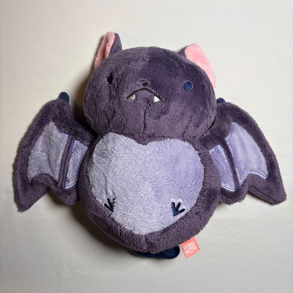 Fluffnest‎ PuffPals Vinnie the Sweetheart Bat Plush Purple Retired Discontinued